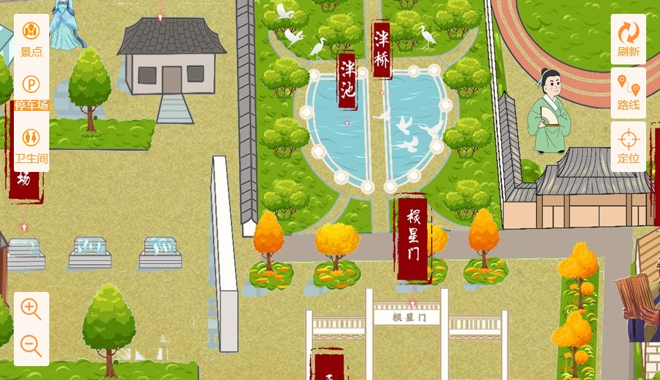 西华手绘地图景区语音讲解导览系统：智慧景区建设的基石